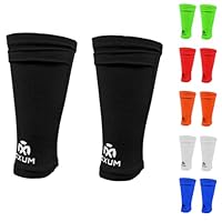 OXUM – Schienbeinschoner-Halter, Rutschfester Support für Kinder & Erwachsene – Schwarz, Größe S