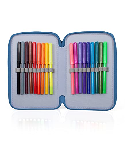 Trousse Spider-Man 3 compartiments garnie de 44 pièces Marvel