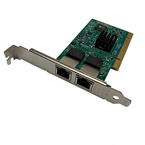 AYA Dual RJ45 Ethernet Port Pro/1000MT PCI Gigabit Desktop Network Adapter con Intel 82546-S Chipset miniatura 1