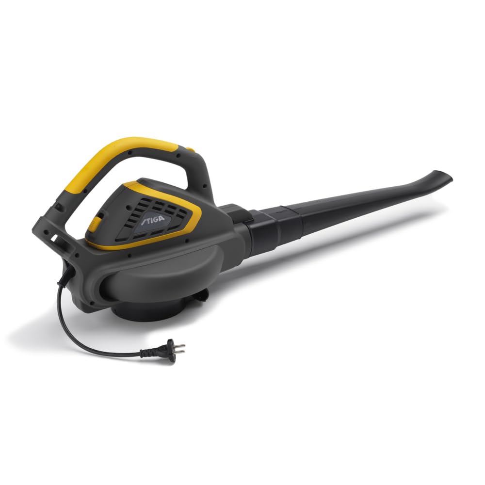 STIGA BL 130c V Soffiatore/Aspiratore Elettrico, 2600 W, 7 m³/min – Sacco 45 L, Mulching – Pulizia Giardino