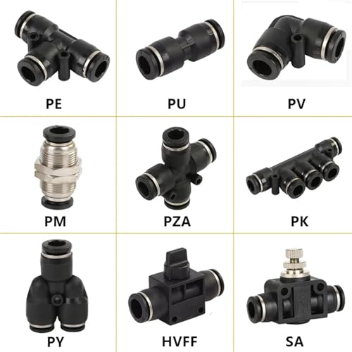 Conector PV blanco de 16mm para tubo de compresor de aire 3