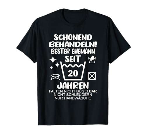 Porzellan Hochzeit Ehemann 20 Hochzeitstag Porzellanhochzeit T-Shirt
