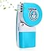 LUCKSTAR Handheld Cooler Fan - Small Fan Mini-Air Conditioner Speed Adjustable Summer Cooler Fan With Water Bottle Powered by Batteries or USB Cable for Home / Office / Travel / Outdoor (Blue)