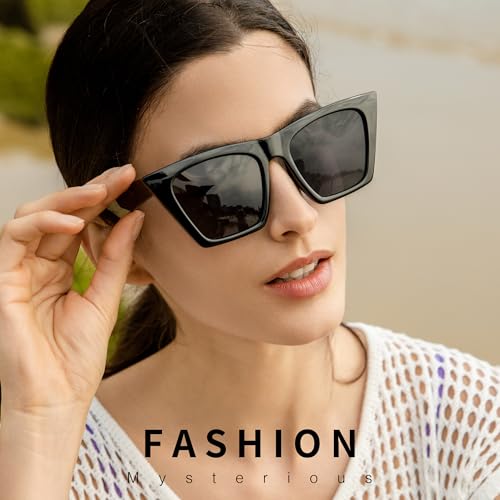 Cateye Polarized Sunglasses for Women Cat Eye Sun Glasses with Retro Style for Shopping Party Travel2