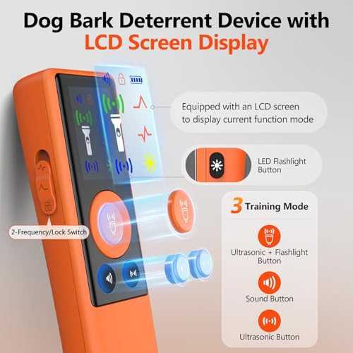 RALYUNI Ultrasonic Dog Trainer LCD