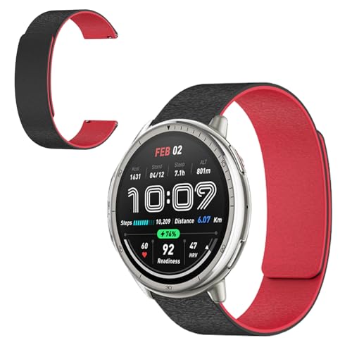 [SpinoArmor] Amazfit Active 2 �p �o���h ���v�o���h �h�����v�ւ��x���g �V���R���� �����x���g �ʋC �_�炩�� �h�� �y�� �ϏՌ� �h�� �j�����p �t���ւ��ȒP�i�u���b�N×���b�h�j