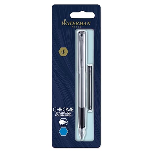 Waterman S0174956 - Pluma estilográfica, plata