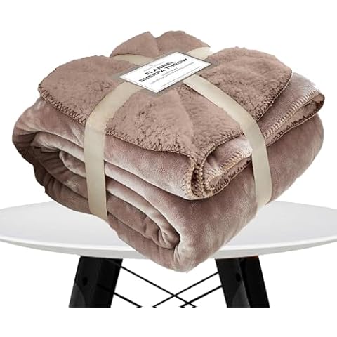 FAIRWAYUK Faux Fur Sherpa Fleece Blanket Cover