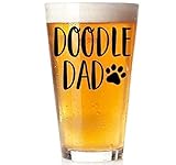 Doodle Dad™ - 16oz Pint Glass - Gift for Doodle Dog Lovers Doodle Mom Labradoodle Goldendoodle