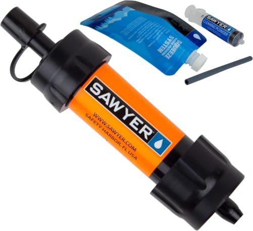 Image of Sawyer Products SP103 MINI Water Filtration System, Single, Orange (Pack of 12)