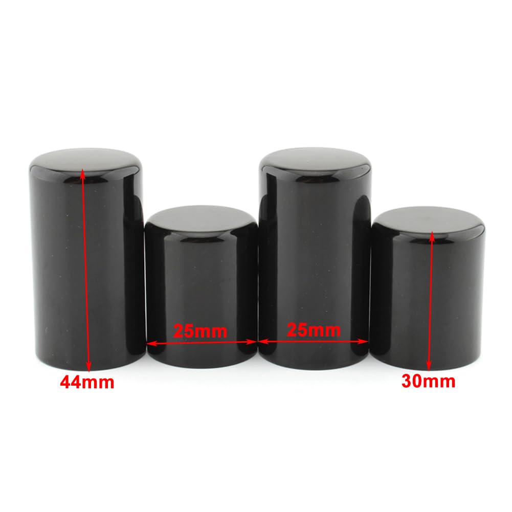 FSFY – Lot de 2 capuchons magnétiques de rechange pour point d'ancrage de moto, longs et courts pour Harley Street Glide, Electra Glide, Road Glide, pour Road King 2009-2023, noir