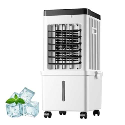 Condizionatore d'aria portatile 10L serbatoio, refrigeratore di stanza senza ventilazione con 3 velocità, refrigeratore da scrivania efficiente dal funzionamento energetico per l'ufficio domestico, fu