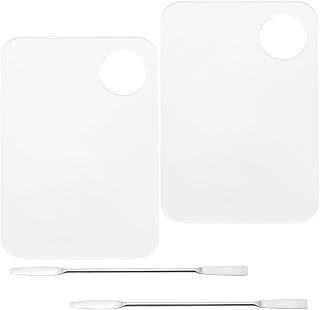 2 paletas de maquillaje acrílico transparente...