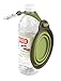 Dexas Popware for Pets Travel Pet Cup with Bottle Holder and Carabiner, Green