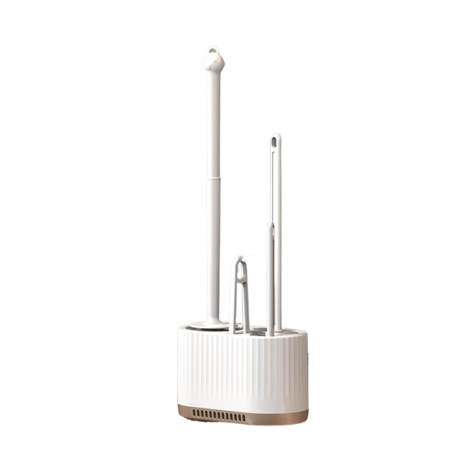 Toilet Brush Household Toilet Brush Wall Mounted Toilet Cleaning Brush, No Angle for Comprehensive Cleaning, Suitable for Toilets(White)