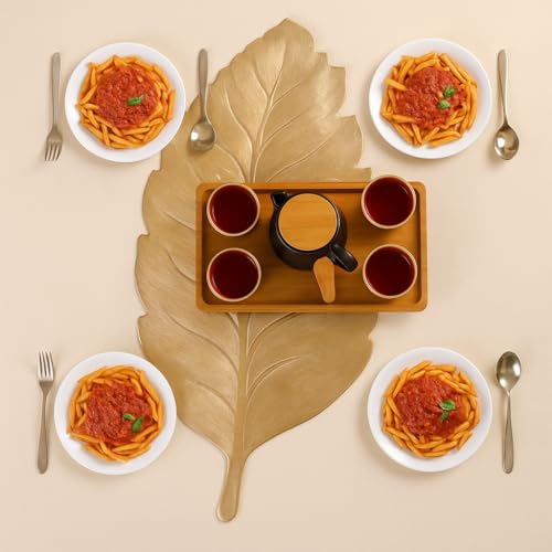 Image of Homerz Premium Table Runner, PVC, Size- 92x34 cm | Waterproof, Heat Resistant, Non-Slip, Easy to Clean Soft Table Runner for Coffee Table, Dining Table and Centre Table. (Foliage)