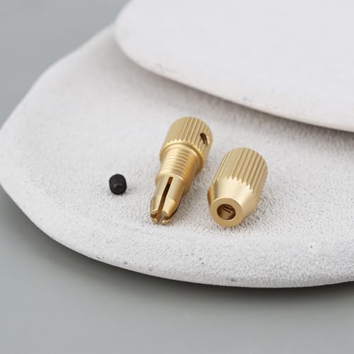 ECSiNG 2 Sets 0,8–1,5 mm Mini-Bohrfutter-Adapter, kompatibel mit 2,3 mm Motorwelle zum Bohren von ABS-Platten, dünnen Kunststoffstreifen