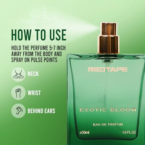Image of Red Tape Exotic Bloom Eau De Parfum for Women 50ML | Long-Lasting Luxury Perfume | Fragrance Spray | Premium Scented Gift for Her