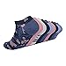 Lucky Brand Women's 9-Pack Camo No Show Socks, Navy, 9-11