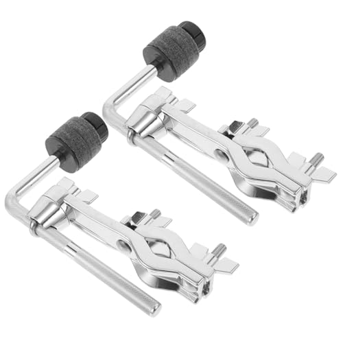 Yardwe 2pcs Brazo de Extensión para Platillo de Batería con Abrazadera para Set de Batería e Instrumento de Percusión, Construcción Metálica con Fieltro y Plástico