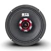 STX Audio X65.2R 6.5 Midrange Speaker, 850 Watts Max Power, 4 Ohm, 91 dB Sensitivity, Black Press Paper Cone for Car Audio with High Capacitor and Red Grills