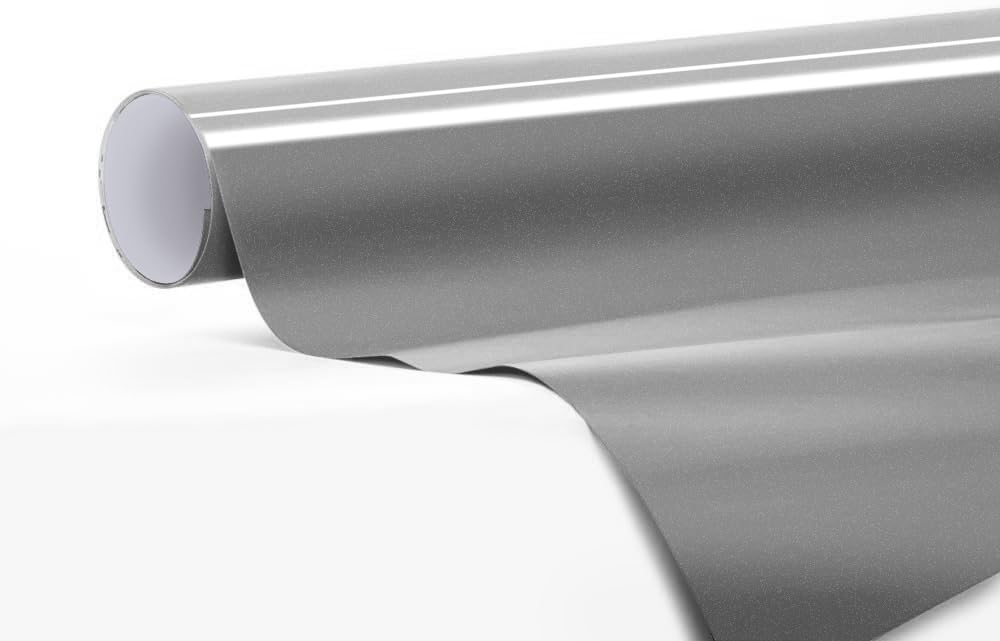 VViViD 3M Automotive Vinyl Wrap Roll (Gloss Sterling Silver, 1/2ft x 5ft)