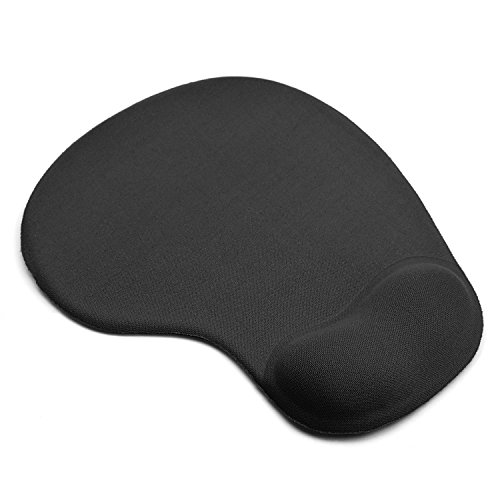 KATUMO Alfombrilla de Ratón Cojín de Muñeca Mouse Pad de Gel Ergonómico Mouse Mat de Memoria para Trabajadores y Jugadores, negro