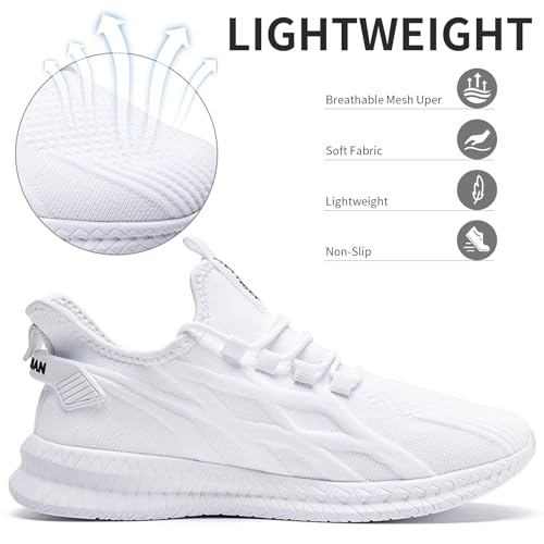 ZGPWZWL Unisex Mens Womens Shoes Running Gym Sneakers Slip on Tennis Non Slip Gym Lightweight Walking Fashion Shoes3