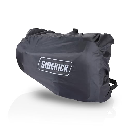 Image of GUARDIANGEARS Sidekick Sports 50Ltrs Saddlebags with Waterproof rain Covers for All Motorcycles with a Saddle Stay Installed.