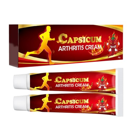 Heat Massaging Relief Cream, Chili Massage Gel for Muscle Relaxation & Tension Relief, Warm Massage Cream for Waist, Shoulders, Neck, Joints & Muscles (2PCS)