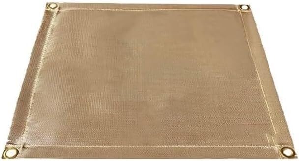 Couverture de soudage en fibre de verre ignifuge à œillet et aimant