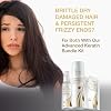 Vitamins Keratin Travel Kit - Weightless Heat Protectant, Nourishing Clarifying Shampoo, Intensive Deep Conditioner for Damaged Hair