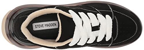 Steve Madden Women's Evolved Sneaker, Black, 7.5 #TOP27