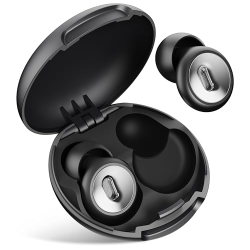 Fioobie Tapones Oídos Ruido Dormir - Tapones Lab-cert. con Canc. Ruido para Enfoque, Viajes, Sensibilidad | Silicona Cómoda Reutilizable | Prot. Auditiva 46 dB