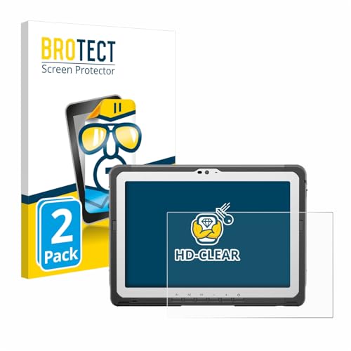 BROTECT 2 Stück Schutzfolie für Panasonic Toughbook FZ-A3 Bildschirmschutz Folie Made in Germany, Ultra-Klar