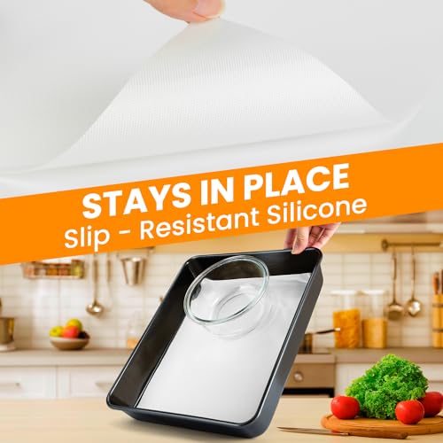 Silicone Baking Mat Roll -Non-Stick Dough Rolling Mat, Food Grade Pastry Baking Mat, Non-slip Silicone Kitchen Counter Mat, Reusable Air Fryer Mat, Washable Oil-Proof Refrigerator Liners - Thumbnail 5