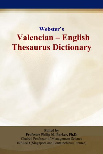 Webster’S Valencian - English Thesaurus Dictionary
