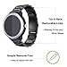 YEEJOK Vivoactive 5/3 Watch Bands Replacement, 20mm Nylon Watch Strap+ Metal Watch Band Compatible for Garmin Venu/Garmin Vivoactive 3 Music/Forerunner 645/245 Smartwatch-Black