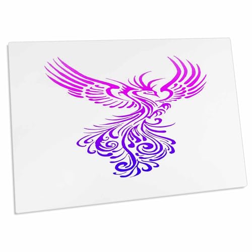 Alfombrilla de escritorio 3dRose diseño Phoenix rosa 23x16" miniatura 1