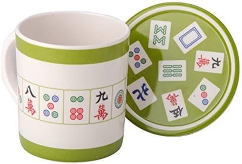 Copa Judaica mAh Jongg Taza de café y posavasos, diseño de