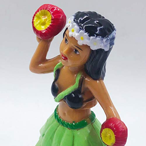 Boneca Hula dançarina havaiana Amosfun movida a energia solar, biquíni para praia, garota carro, pai