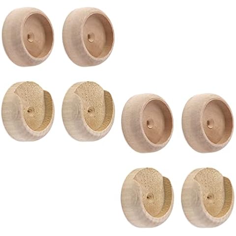 T Tulead Holz Schrankstangenhalter Kleiderstange Halter Wandhalterung Stange Unterstützung Schrank Stange Steckdose Vorhanghalterung 3,6 cm Cover