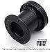 CYDZSW Aluminium Steering Wheel Hub Adapter Spacer 76MM 3 Inch for Personal or Racing Car Modification Steering Wheel Heightening Increase Height 7.6CM(Black)