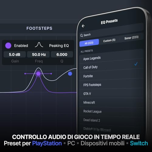 Arctis Nova 7P Wireless Gen 2 -Playstation cuffie da gioco -Controllo app in tempo reale - Oltre 50 h -Driver magnetici al neodimio - Mixabile 2,4 GHz/Bluetooth - PS5,PC,Switch 1/2, Mobile - Cuffia gaming - Immagine 2