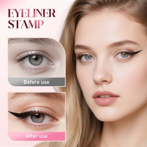 Rotating Waterproof Winged Eyeliner Stamp Pen miniatura 5
