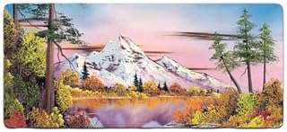 Bob Ross Desk Mat for Desktop, Large Ergonomic Mouse Pad, Gaming Mouse Pad, Non-Slip Deskmat, Mouse Pad for Computer, Wireless Mouse, Keyboard, Mouse pad for Desk, Large Mousepad - Reflections
