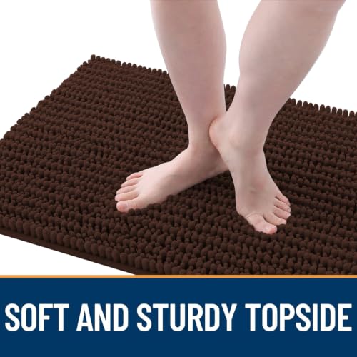 Image of OLANLY Dog Door Mat for Muddy Paws 24x16, Ultra-Absorbent Chenille Mud Mat