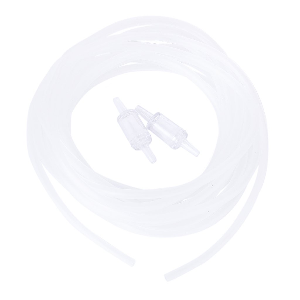 COMBR Set Of Plastic Durable Washable Pipe + Check Valve Aquarium Fish Tank Supplies 5m