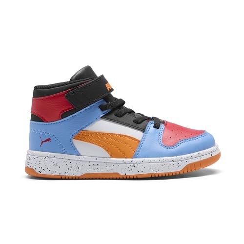 Image of PUMA Kids' Rebound Layup Mid Hook and Loop Sneakers