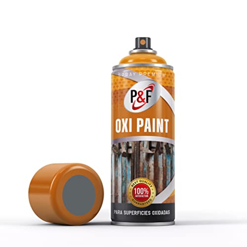 AEROSOLES P&F ESMALTE DIRECTO SOBRE ÓXIDO EN SPRAY - Pintura antioxidante - Esmalte antioxidante para metales sin necesidad de imprimación - pintura para metales 3 en 1 ANTIOXIDO IMPRIMACION Y COLOR